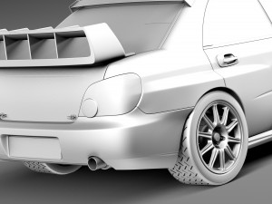 Subaru Impreza STi WRC 2004 3D 모델