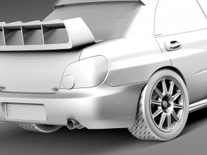 Subaru Impreza STi WRC 2004 3D Model