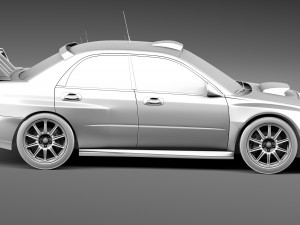 Subaru Impreza STi WRC 2004 3D 모델
