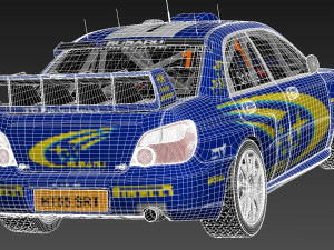 Subaru Impreza STi WRC 2004 3D 모델