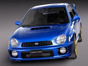 Subaru Impreza STI 2001 Modelo 3D