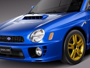 Subaru Impreza STI 2001 Modelo 3D