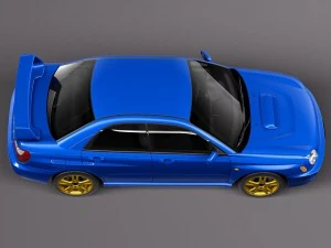 Subaru Impreza STI 2001 3D Model