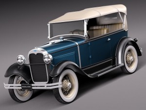 Model A Phaeton 1930 3D 모델