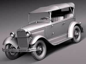 Model A Phaeton 1930 Modelo 3D