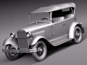 Model A Phaeton 1930 3D Model