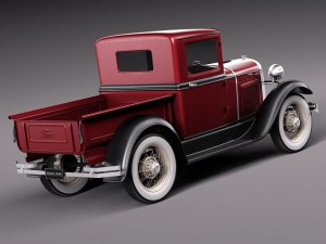 Model A Pickup 1930 3D मॉडल