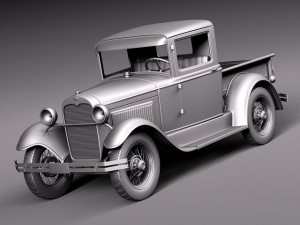 Model A Pickup 1930 3D मॉडल