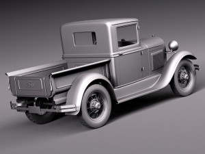Model A Pickup 1930 3D मॉडल