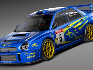 Subaru Impreza STi WRC 2001 3D Model