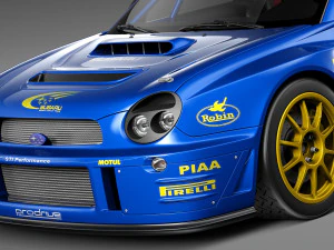 Subaru Impreza STi WRC 2001 3D Model
