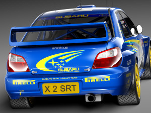 Subaru Impreza STi WRC 2001 3D Модель