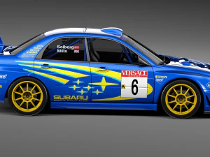 Subaru Impreza STi WRC 2001 3D Model
