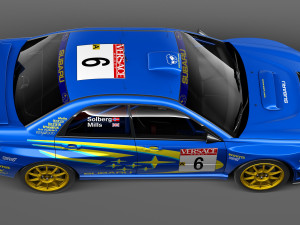 Subaru Impreza STi WRC 2001 3D Модель