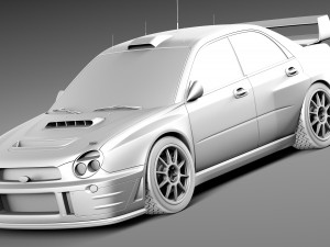 Subaru Impreza STi WRC 2001 3D Модель