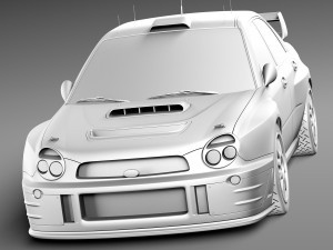 Subaru Impreza STi WRC 2001 3D Модель