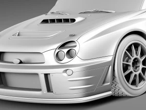 Subaru Impreza STi WRC 2001 3D Model