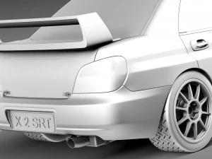 Subaru Impreza STi WRC 2001 3D Model