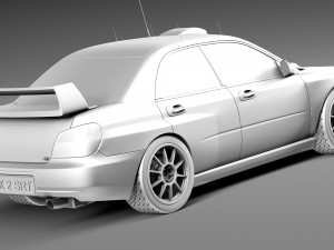 Subaru Impreza STi WRC 2001 3D Модель