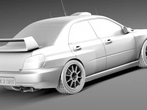 Subaru Impreza STi WRC 2001 3D Model