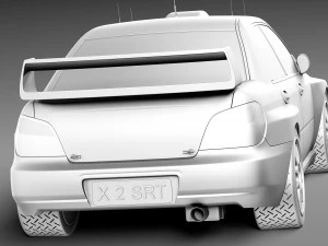 Subaru Impreza STi WRC 2001 3D Model