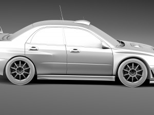 Subaru Impreza STi WRC 2001 3D Модель