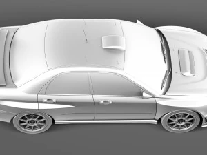 Subaru Impreza STi WRC 2001 3D Model