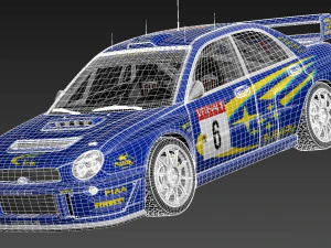 Subaru Impreza STi WRC 2001 3D Model