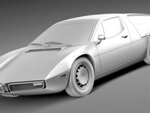 Maserati Bora 1971-1978 3D Model