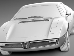 Maserati Bora 1971-1978 3D Model