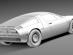 Maserati Bora 1971-1978 3D Model
