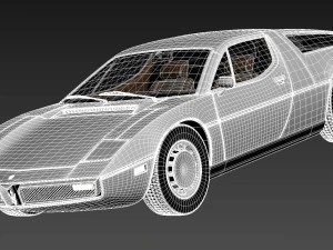 Maserati Bora 1971-1978 3D Model