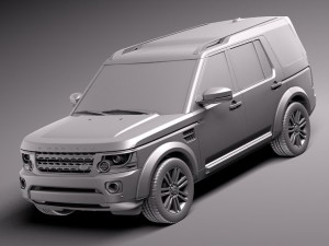 Land Rover Discovery 2014 3D Model