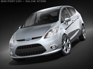 Fiesta 5-door Hatchback 2009 3D Model