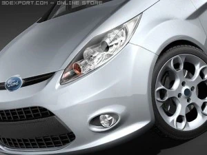 Fiesta 5-door Hatchback 2009 3D Model