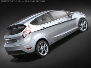 Fiesta 5-door Hatchback 2009 3D Model