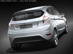 Fiesta 5-door Hatchback 2009 3D Model