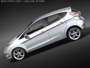 Fiesta 5-door Hatchback 2009 3D Model