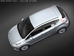 Fiesta 5-door Hatchback 2009 3D Model
