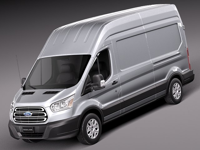 Transit High Van 2014 3Dモデル .c4d .max .obj .3ds .fbx .stl .blend 