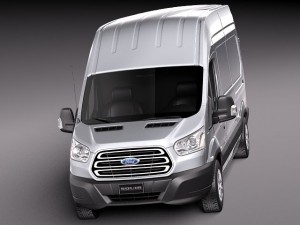 Transit High Van 2014 3Dモデル