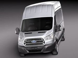 Transit High Van 2014 3D Model