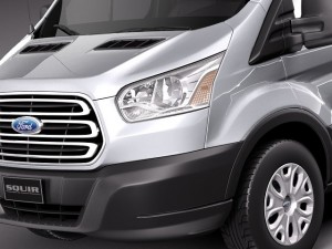 Transit High Van 2014 3Dモデル