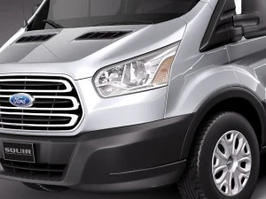 Transit High Van 2014 3D Model