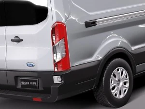 Transit High Van 2014 3D Model