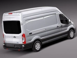 Transit High Van 2014 3D Model
