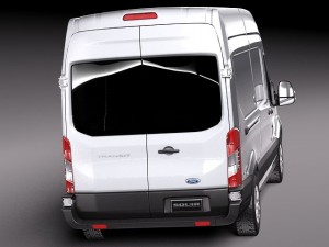 Transit High Van 2014 3Dモデル