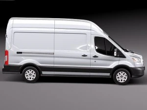 Transit High Van 2014 3D Model