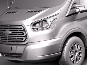 Transit High Van 2014 3Dモデル