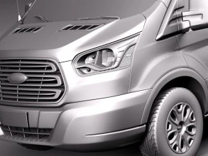 Transit High Van 2014 3D Model